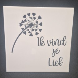 Tegeltje ik vind je lief