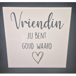 Tegeltje vriendin