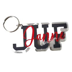 Sleutelhanger juf plexiglas