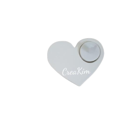 Hart waxinehouder porselein